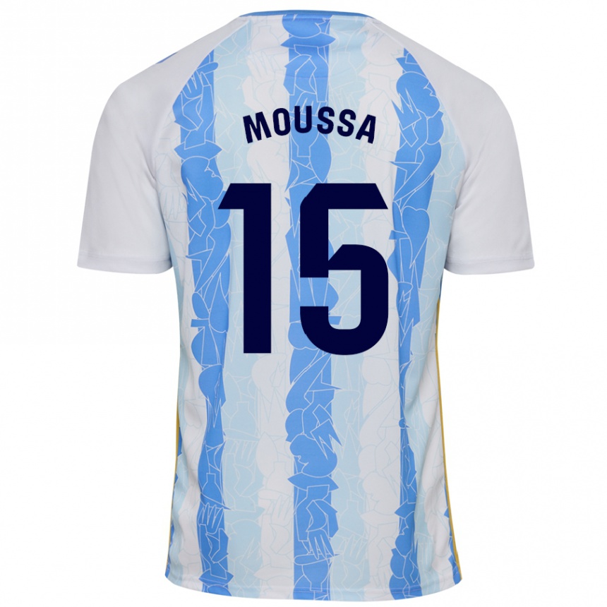 Enfant Football Maillot Moussa Diarra #15 Blanc Bleu Tenues Domicile 2024/25