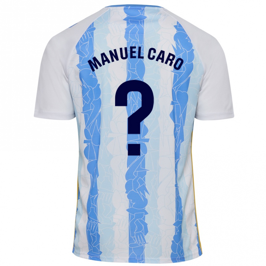 Enfant Football Maillot José Manuel Caro #0 Blanc Bleu Tenues Domicile 2024/25