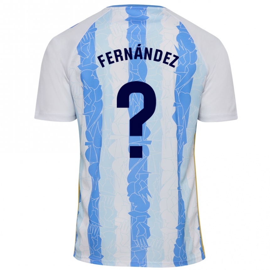 Enfant Football Maillot José Fernández #0 Blanc Bleu Tenues Domicile 2024/25