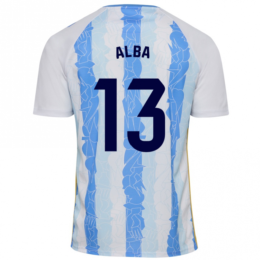 Enfant Football Maillot Alba #13 Blanc Bleu Tenues Domicile 2024/25