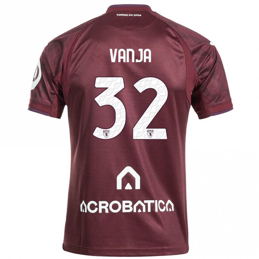 Enfant Football Maillot Vanja Milinković-Savić #32 Bordeaux Blanc Tenues Domicile 2024/25