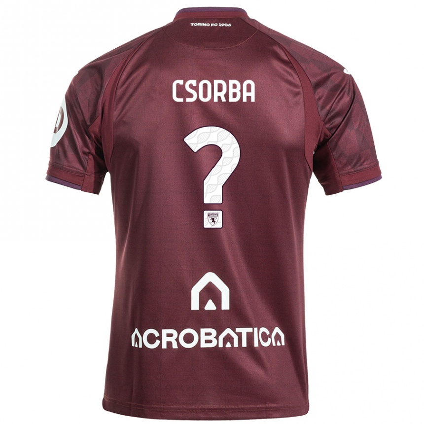 Enfant Football Maillot Noel Csorba #0 Bordeaux Blanc Tenues Domicile 2024/25