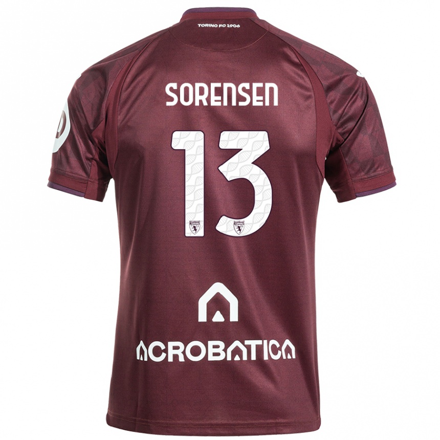 Enfant Football Maillot Ben Sørensen #13 Bordeaux Blanc Tenues Domicile 2024/25