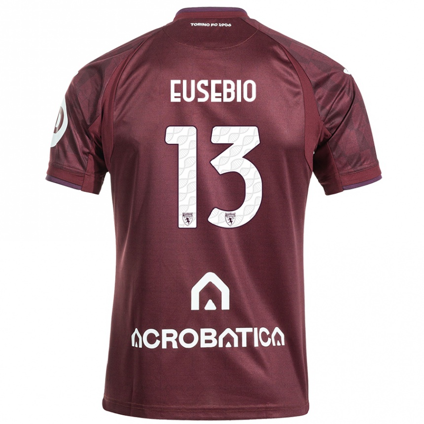 Enfant Football Maillot Chiara Eusebio #13 Bordeaux Blanc Tenues Domicile 2024/25