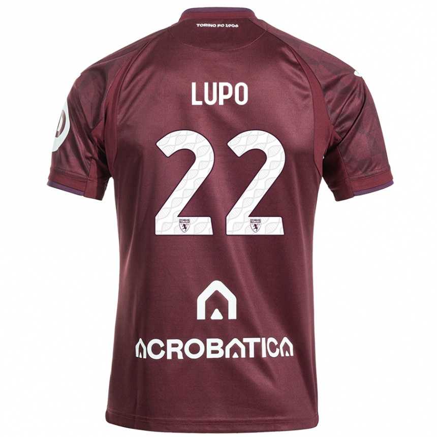 Enfant Football Maillot Enrica Lupo #22 Bordeaux Blanc Tenues Domicile 2024/25