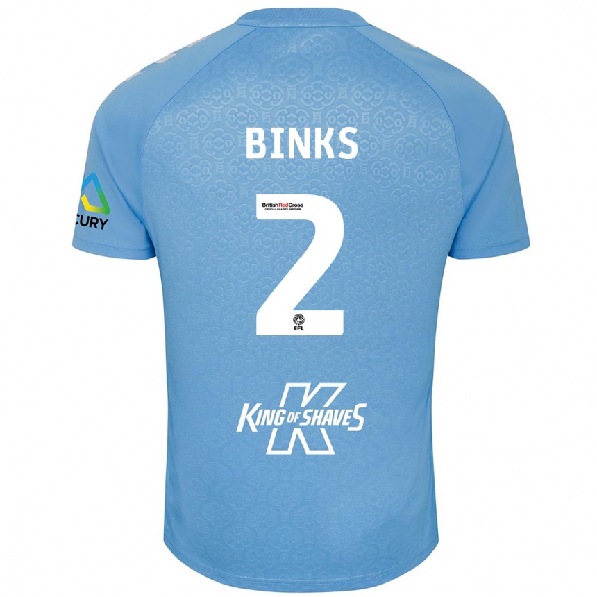 Enfant Football Maillot Luis Binks #2 Bleu Blanc Tenues Domicile 2024/25