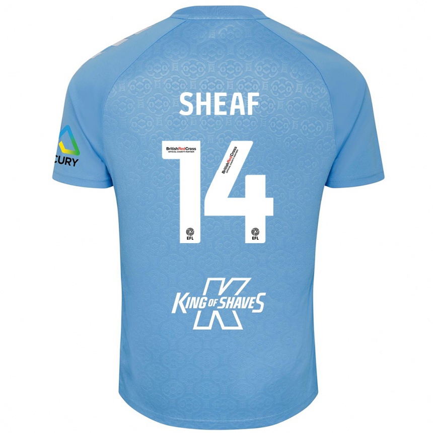 Enfant Football Maillot Ben Sheaf #14 Bleu Blanc Tenues Domicile 2024/25