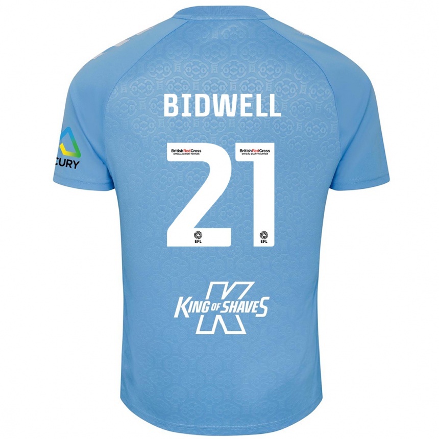 Enfant Football Maillot Jake Bidwell #21 Bleu Blanc Tenues Domicile 2024/25