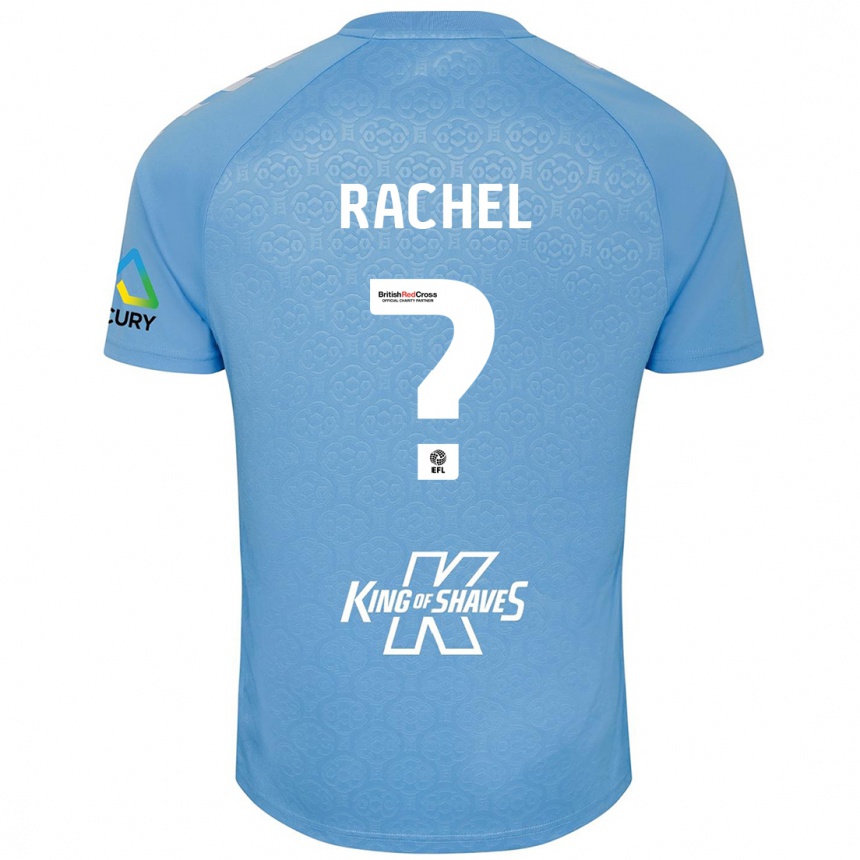 Enfant Football Maillot Daniel Rachel #0 Bleu Blanc Tenues Domicile 2024/25