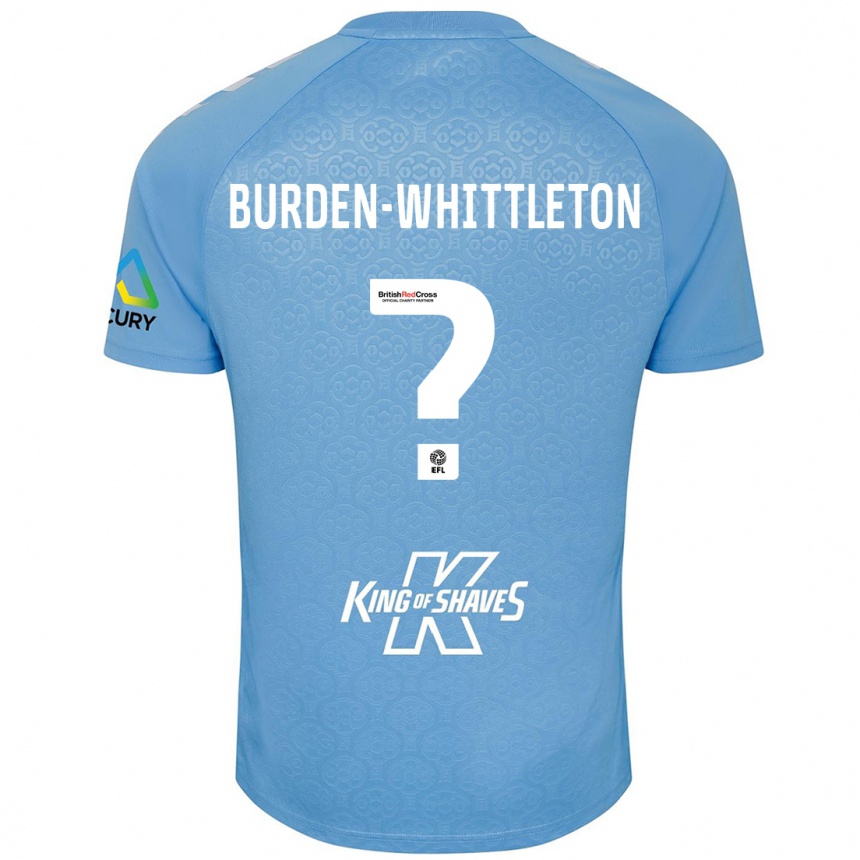 Enfant Football Maillot Charlie Burden-Whittleton #0 Bleu Blanc Tenues Domicile 2024/25