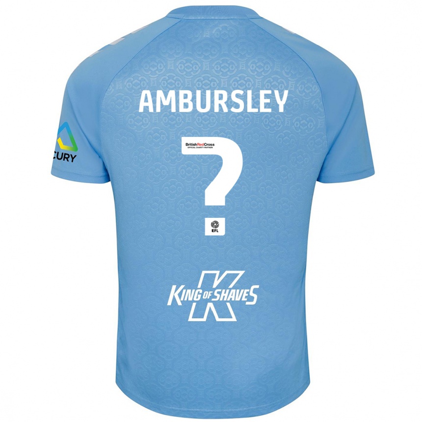 Enfant Football Maillot Conrad Ambursley #0 Bleu Blanc Tenues Domicile 2024/25