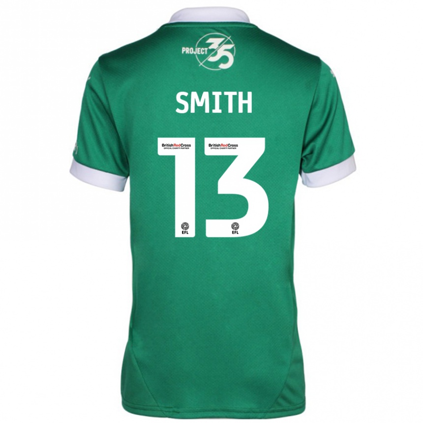 Enfant Football Maillot Grace Smith #13 Vert Blanc Tenues Domicile 2024/25