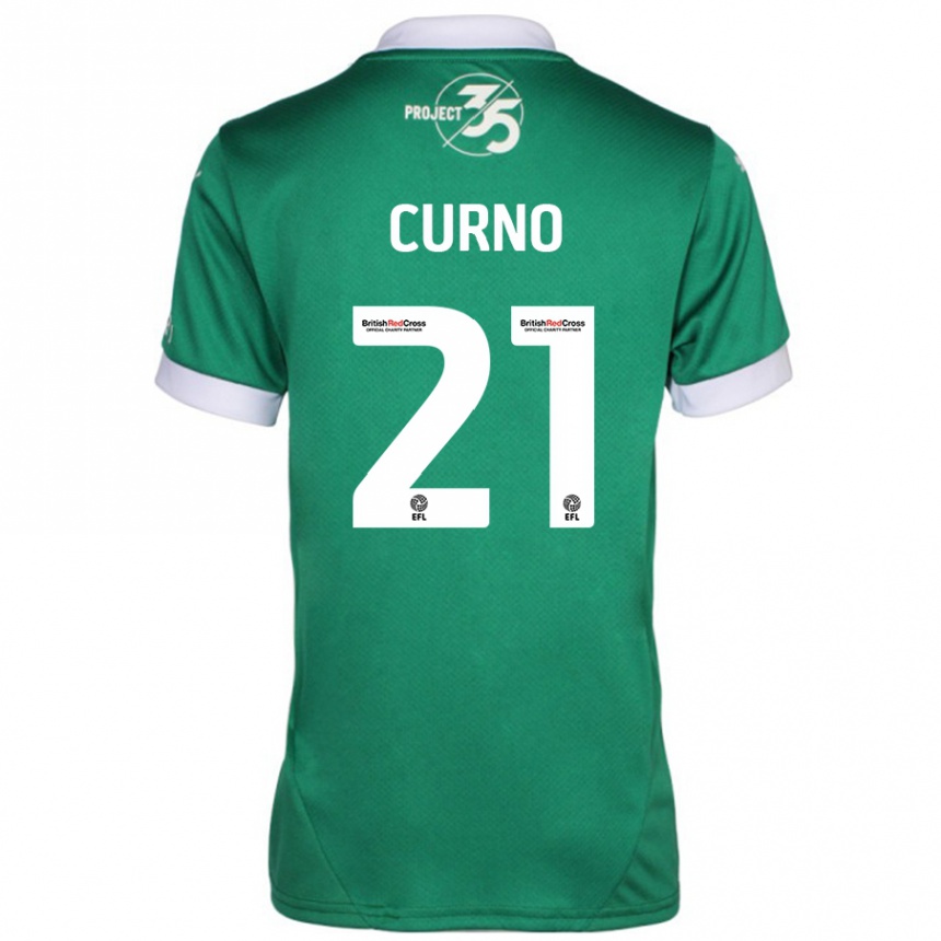 Enfant Football Maillot Maddi Curno #21 Vert Blanc Tenues Domicile 2024/25