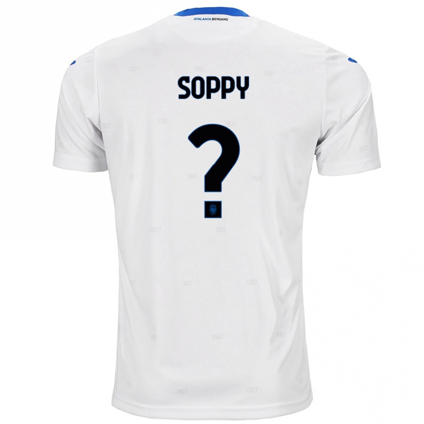 Enfant Football Maillot Brandon Soppy #0 Blanc Tenues Extérieur 2024/25