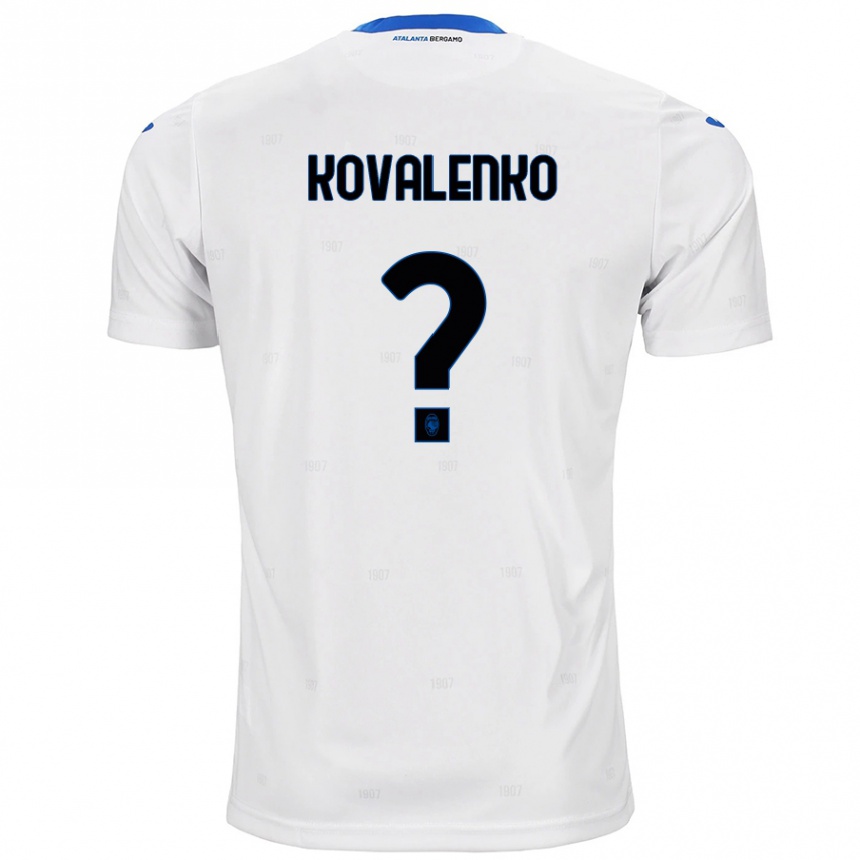 Enfant Football Maillot Viktor Kovalenko #0 Blanc Tenues Extérieur 2024/25