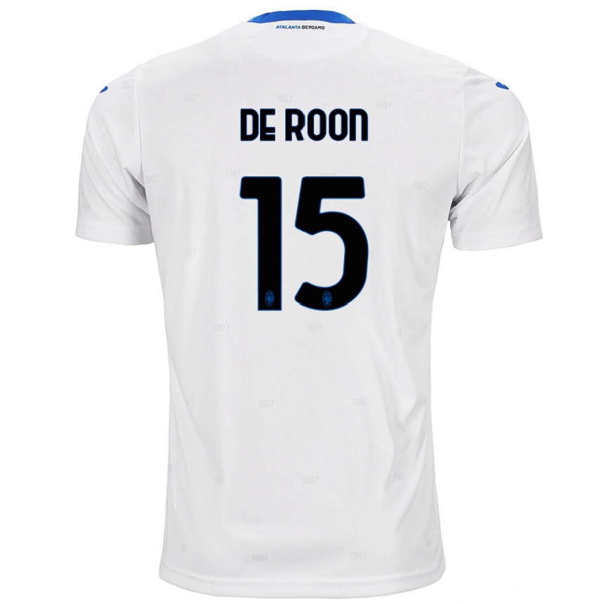 Enfant Football Maillot Marten De Roon #15 Blanc Tenues Extérieur 2024/25