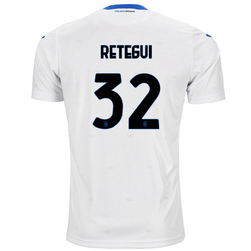 Enfant Football Maillot Mateo Retegui #32 Blanc Tenues Extérieur 2024/25