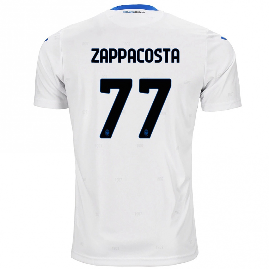 Enfant Football Maillot Davide Zappacosta #77 Blanc Tenues Extérieur 2024/25