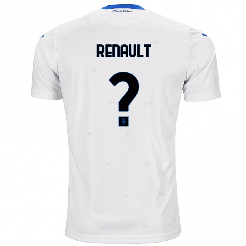 Enfant Football Maillot Guillaume Renault #0 Blanc Tenues Extérieur 2024/25