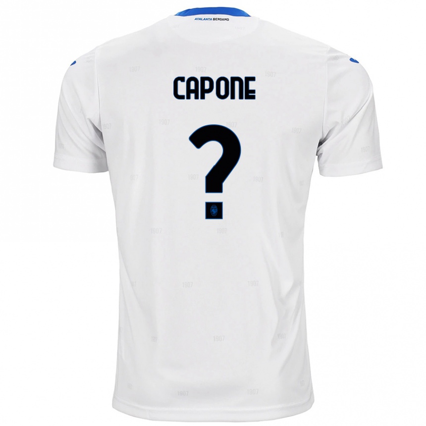 Enfant Football Maillot Christian Capone #0 Blanc Tenues Extérieur 2024/25