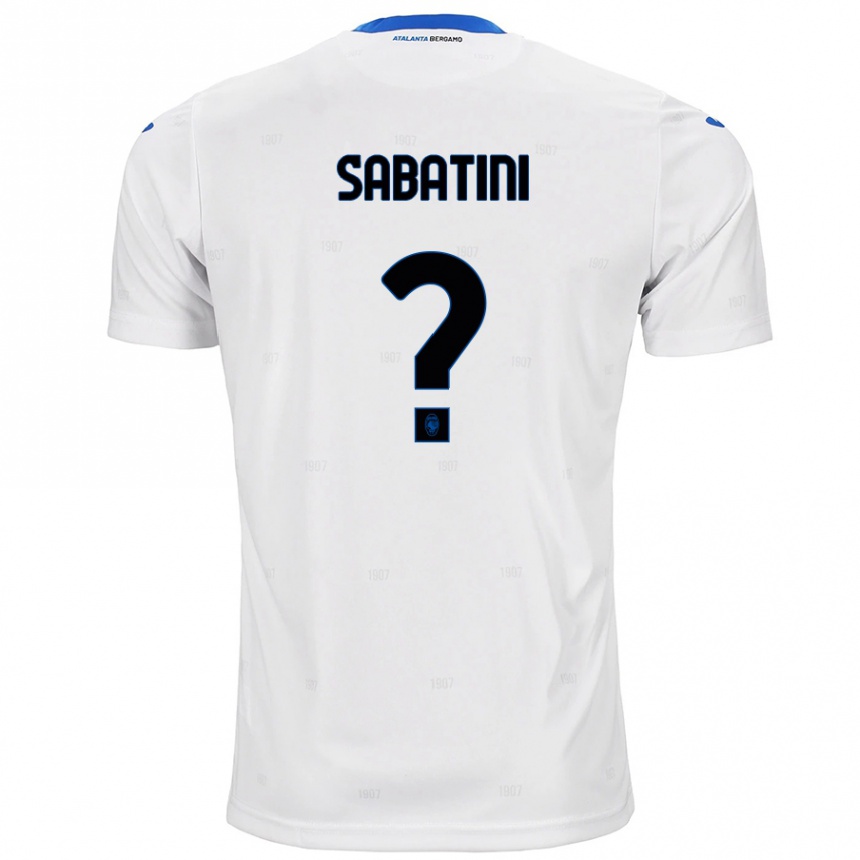 Enfant Football Maillot Carlo Sabatini #0 Blanc Tenues Extérieur 2024/25