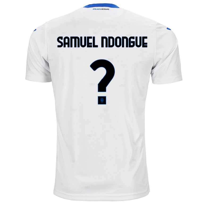 Enfant Football Maillot Frederick Samuel Ndongue #0 Blanc Tenues Extérieur 2024/25