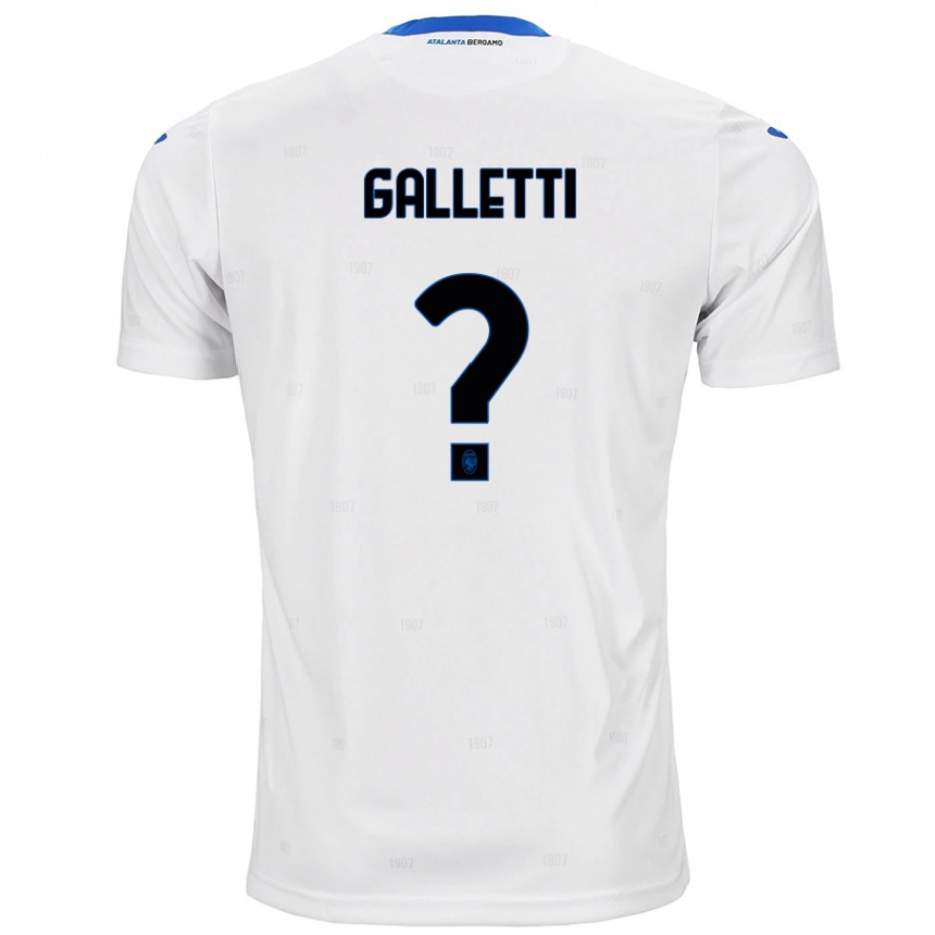 Enfant Football Maillot Elia Galletti #0 Blanc Tenues Extérieur 2024/25