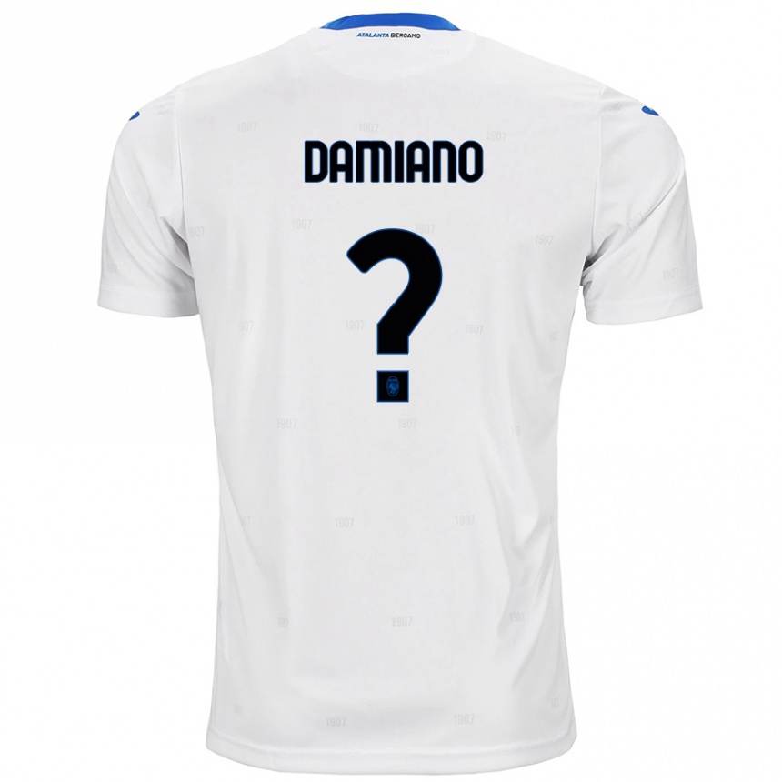 Enfant Football Maillot Vincenzo Damiano #0 Blanc Tenues Extérieur 2024/25