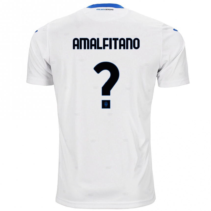 Enfant Football Maillot Nicolò Amalfitano #0 Blanc Tenues Extérieur 2024/25