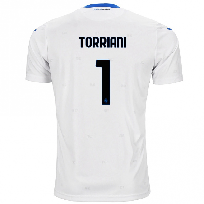 Enfant Football Maillot Andrea Torriani #1 Blanc Tenues Extérieur 2024/25