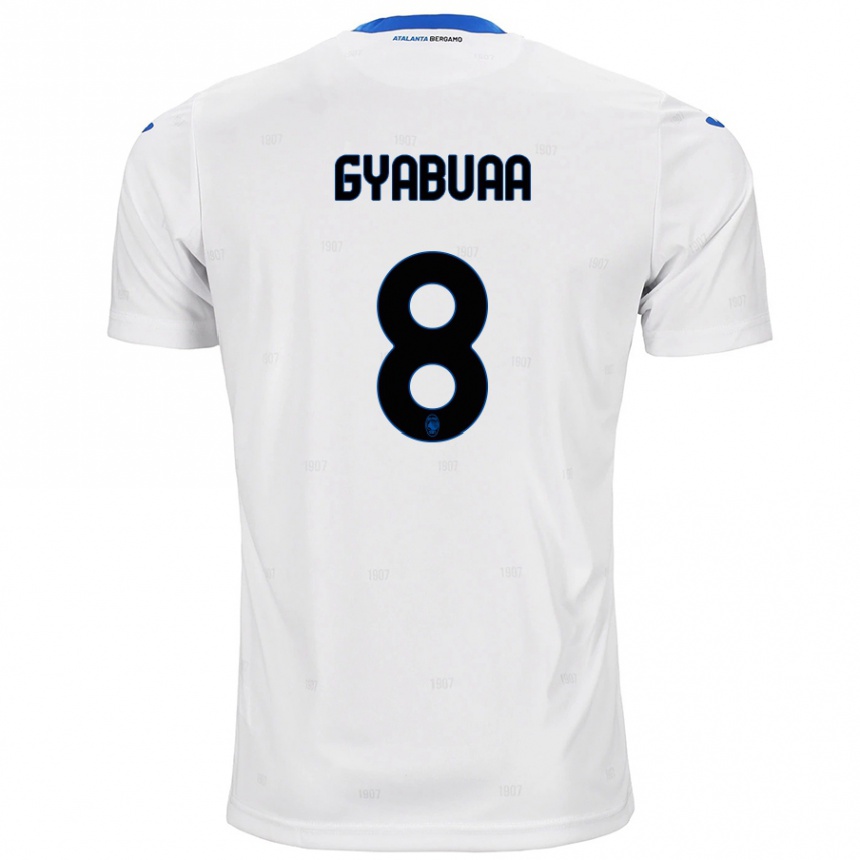 Enfant Football Maillot Emmanuel Gyabuaa #8 Blanc Tenues Extérieur 2024/25