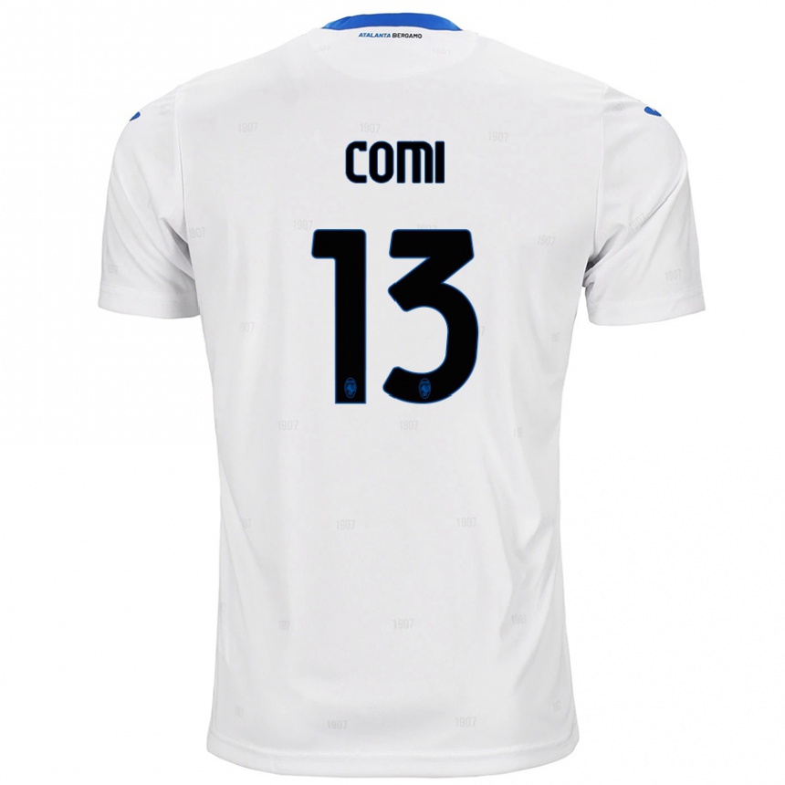 Enfant Football Maillot Pietro Comi #13 Blanc Tenues Extérieur 2024/25