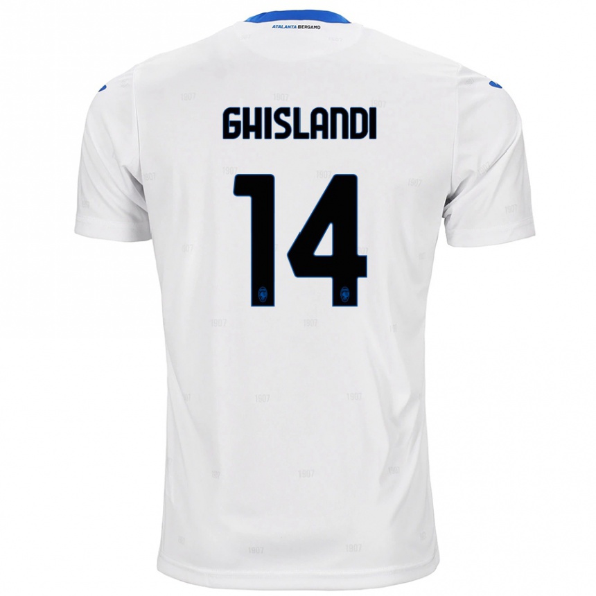 Enfant Football Maillot Davide Ghislandi #14 Blanc Tenues Extérieur 2024/25