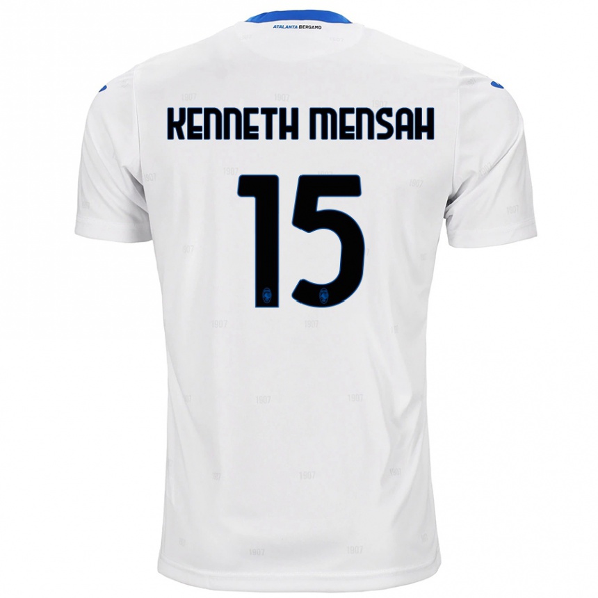 Enfant Football Maillot Anthony Kenneth Mensah #15 Blanc Tenues Extérieur 2024/25