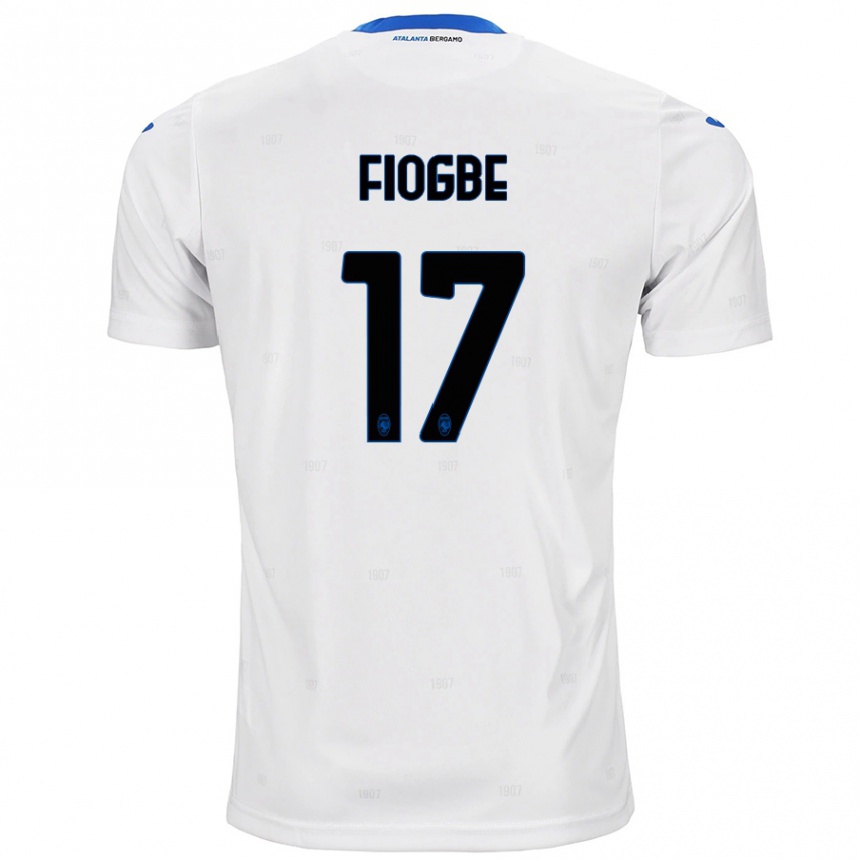 Enfant Football Maillot Candas Fiogbe #17 Blanc Tenues Extérieur 2024/25