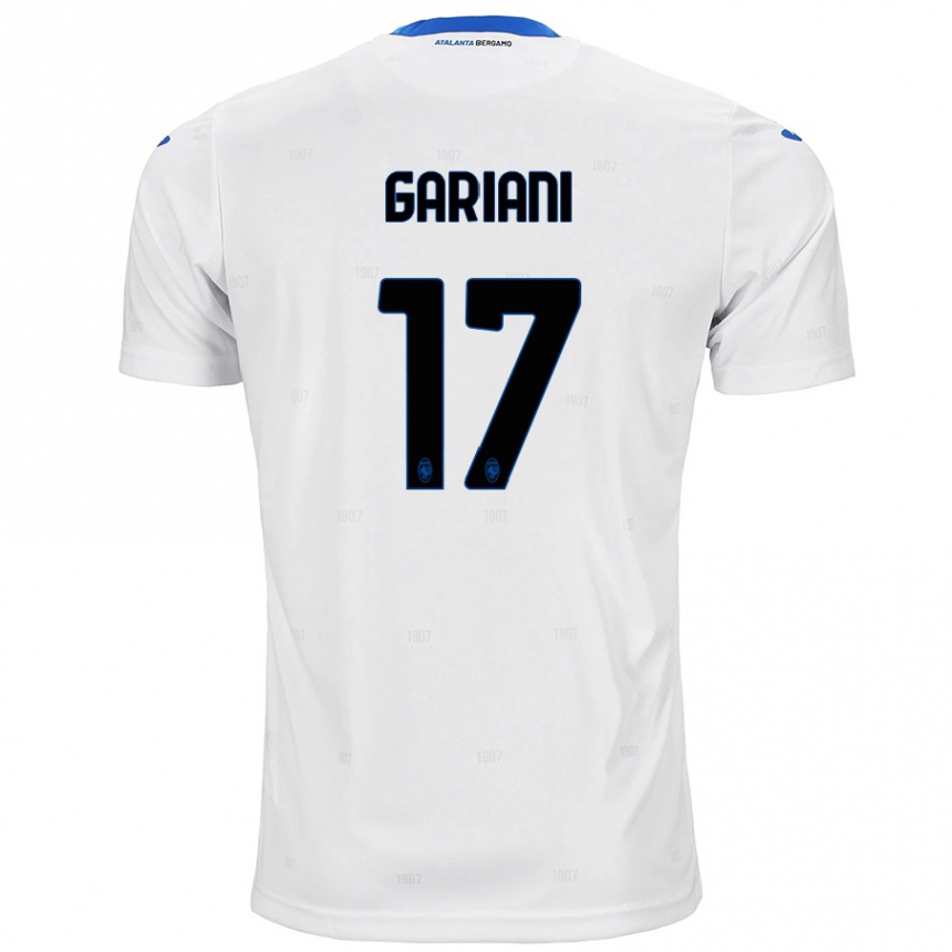 Enfant Football Maillot Niccolò Gariani #17 Blanc Tenues Extérieur 2024/25