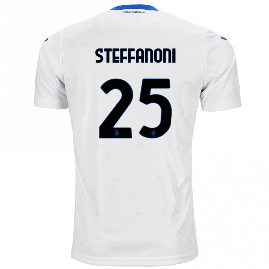 Enfant Football Maillot Federico Steffanoni #25 Blanc Tenues Extérieur 2024/25