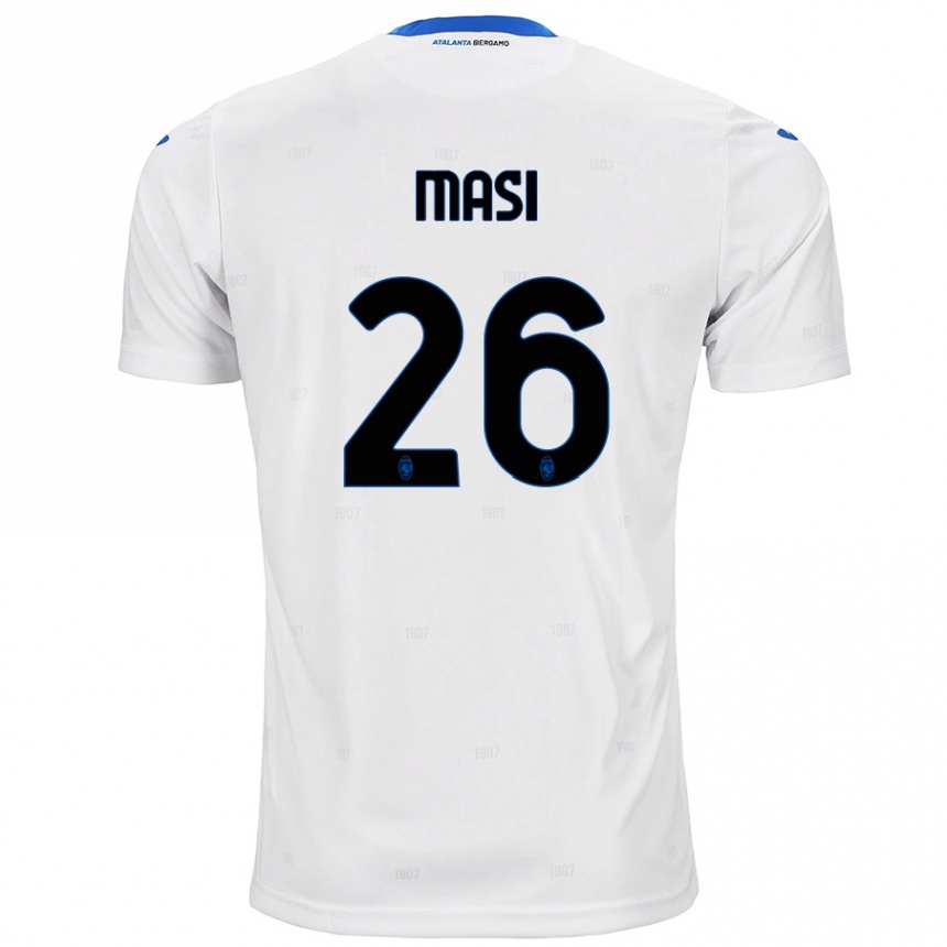 Enfant Football Maillot Alberto Masi #26 Blanc Tenues Extérieur 2024/25