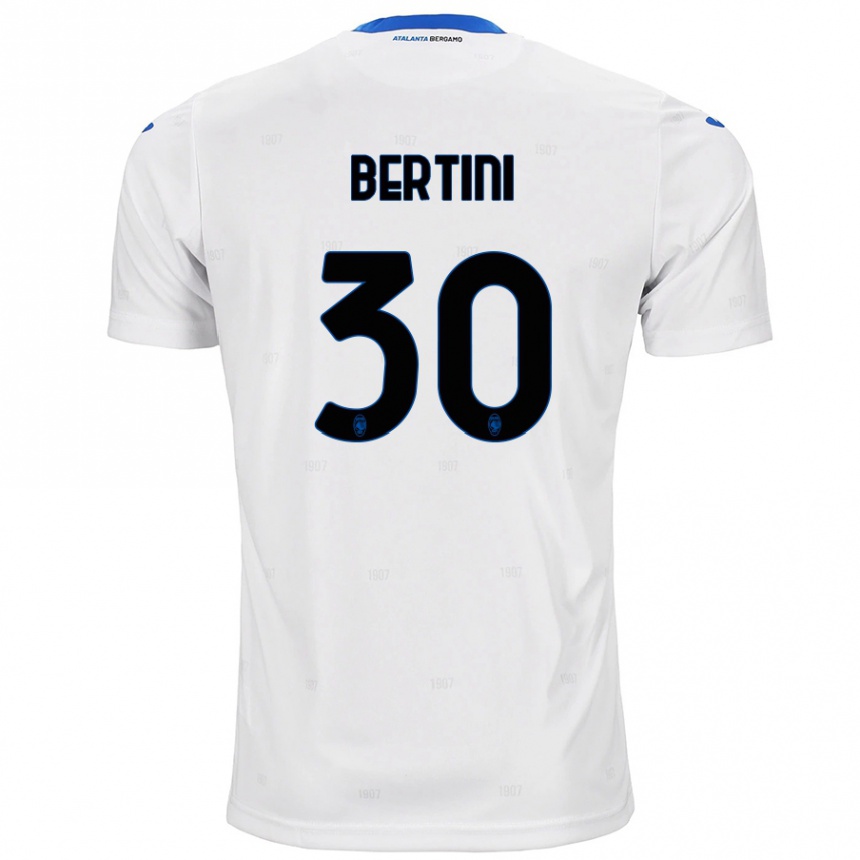 Enfant Football Maillot Tommaso Bertini #30 Blanc Tenues Extérieur 2024/25