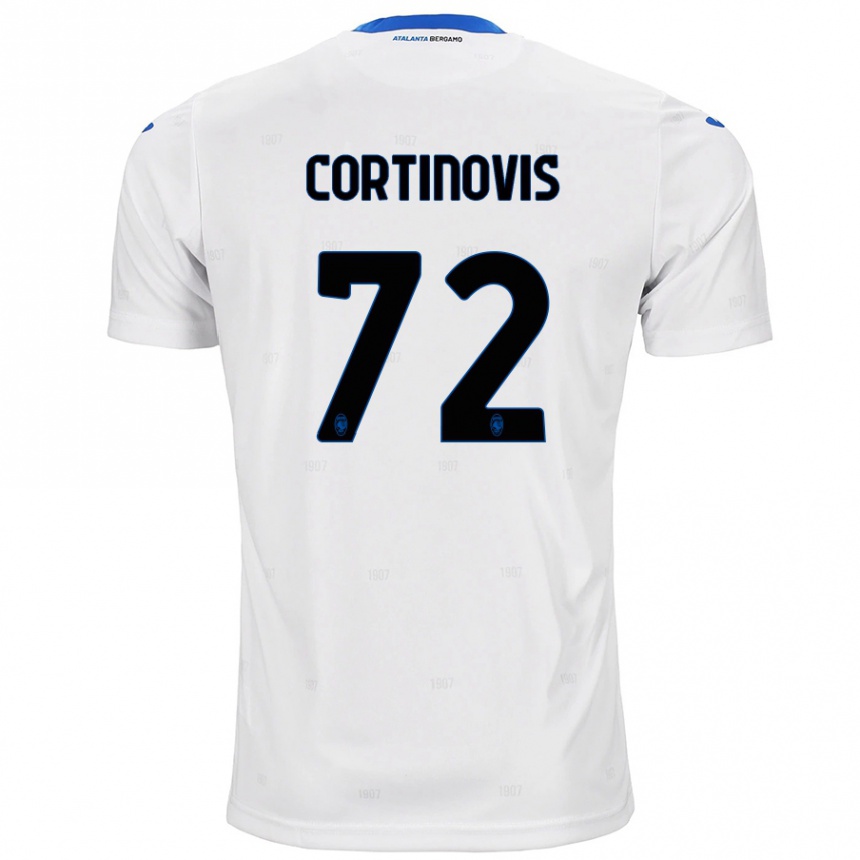 Enfant Football Maillot Alessandro Cortinovis #72 Blanc Tenues Extérieur 2024/25