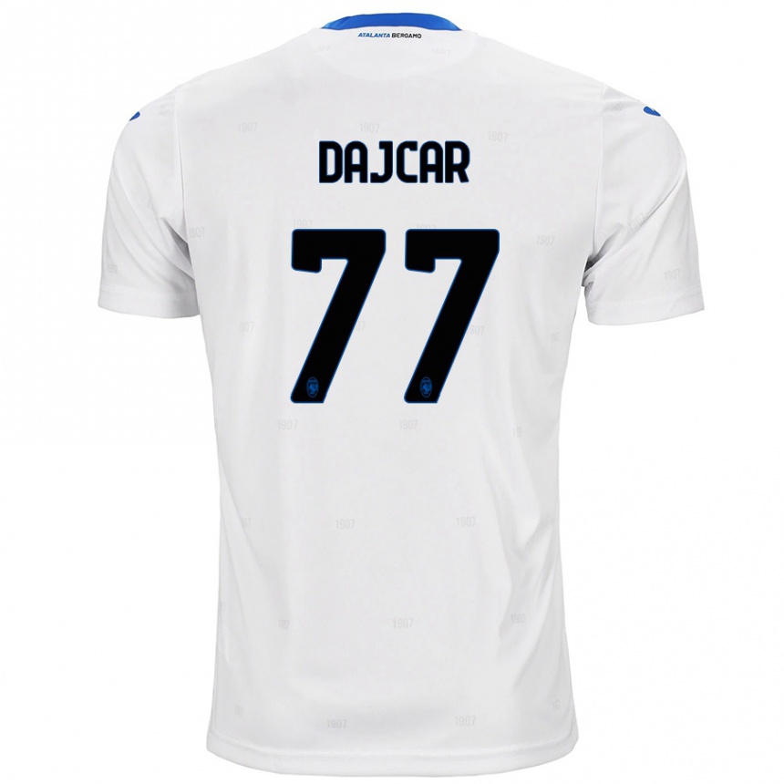 Enfant Football Maillot Matevz Dajcar #77 Blanc Tenues Extérieur 2024/25