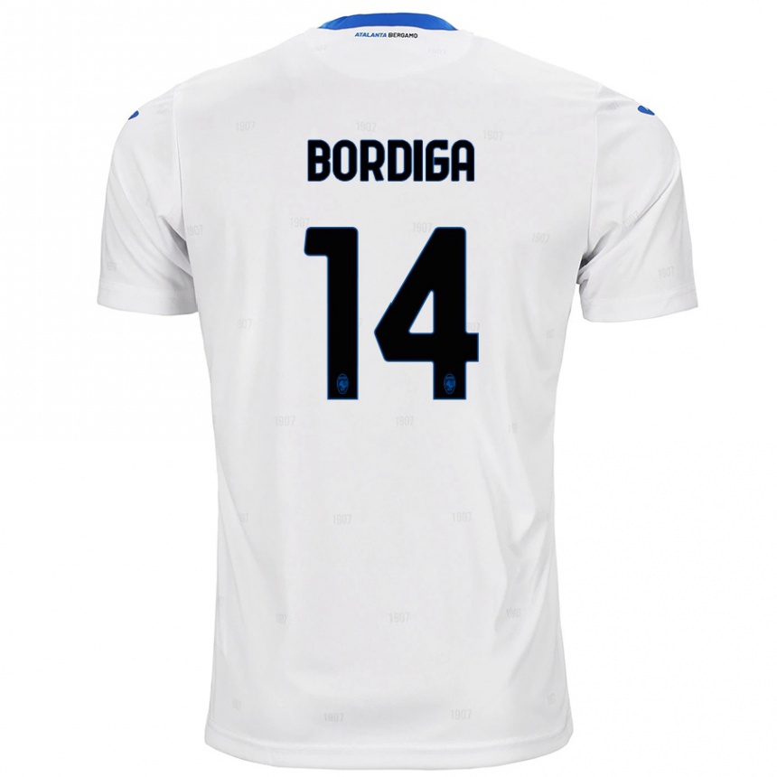 Enfant Football Maillot Michele Bordiga #14 Blanc Tenues Extérieur 2024/25