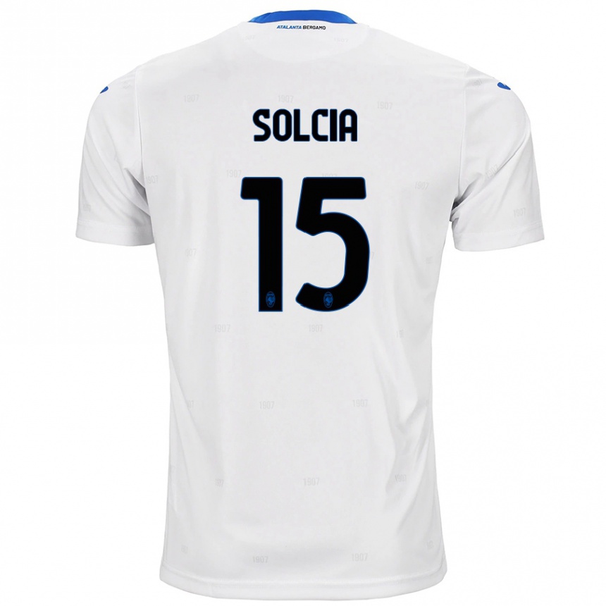 Enfant Football Maillot Daniele Solcia #15 Blanc Tenues Extérieur 2024/25