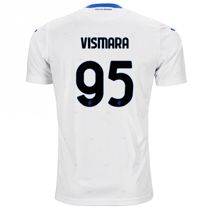 Enfant Football Maillot Paolo Vismara #95 Blanc Tenues Extérieur 2024/25