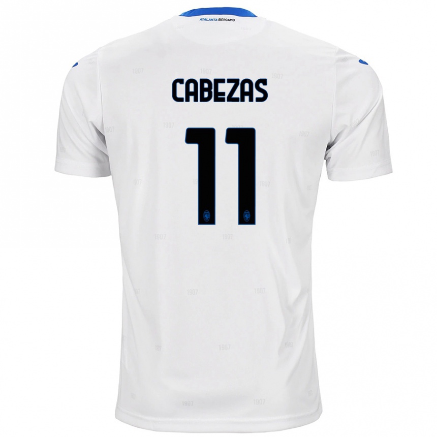 Enfant Football Maillot Bryan Cabezas #11 Blanc Tenues Extérieur 2024/25