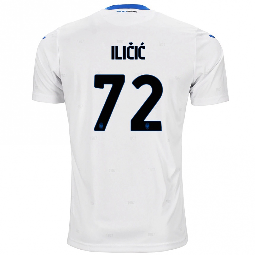 Enfant Football Maillot Josip Ilicic #72 Blanc Tenues Extérieur 2024/25