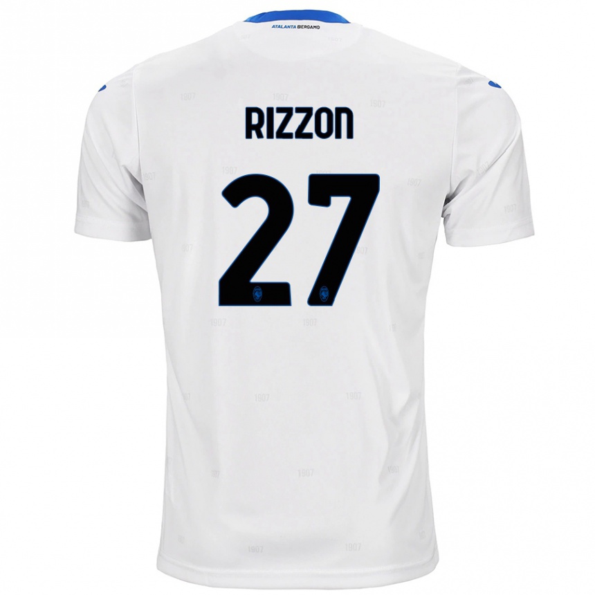 Enfant Football Maillot Giulia Rizzon #27 Blanc Tenues Extérieur 2024/25