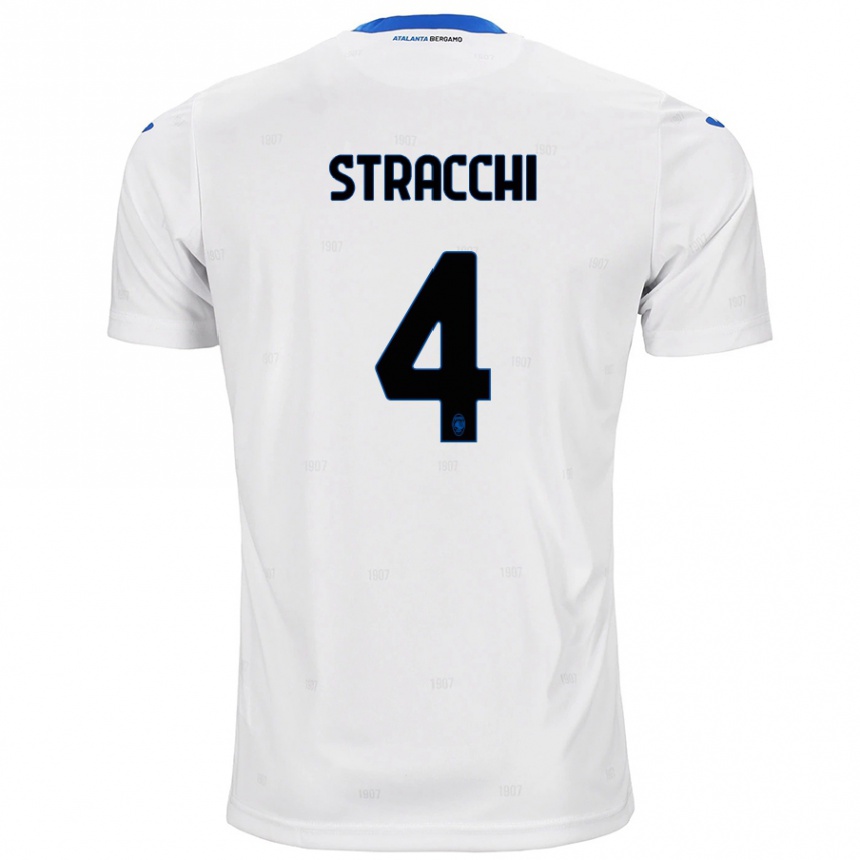 Enfant Football Maillot Daniela Stracchi #4 Blanc Tenues Extérieur 2024/25