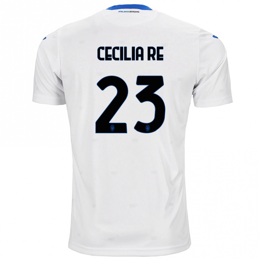 Enfant Football Maillot Cecilia Re #23 Blanc Tenues Extérieur 2024/25