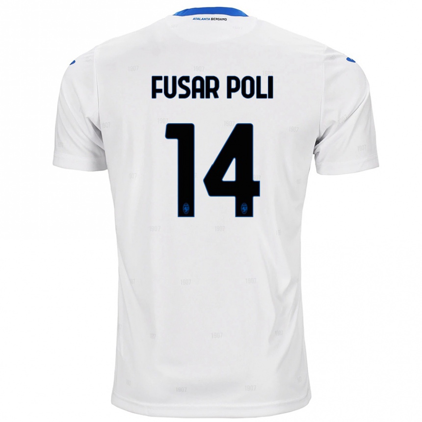 Enfant Football Maillot Giulia Fusar Poli #14 Blanc Tenues Extérieur 2024/25